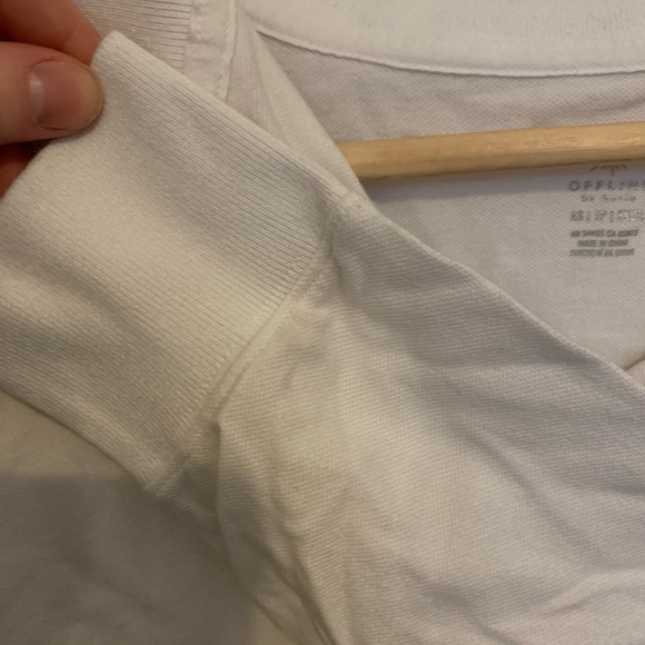 Aerie cropped collared long sleeve - Picture 4 of 5